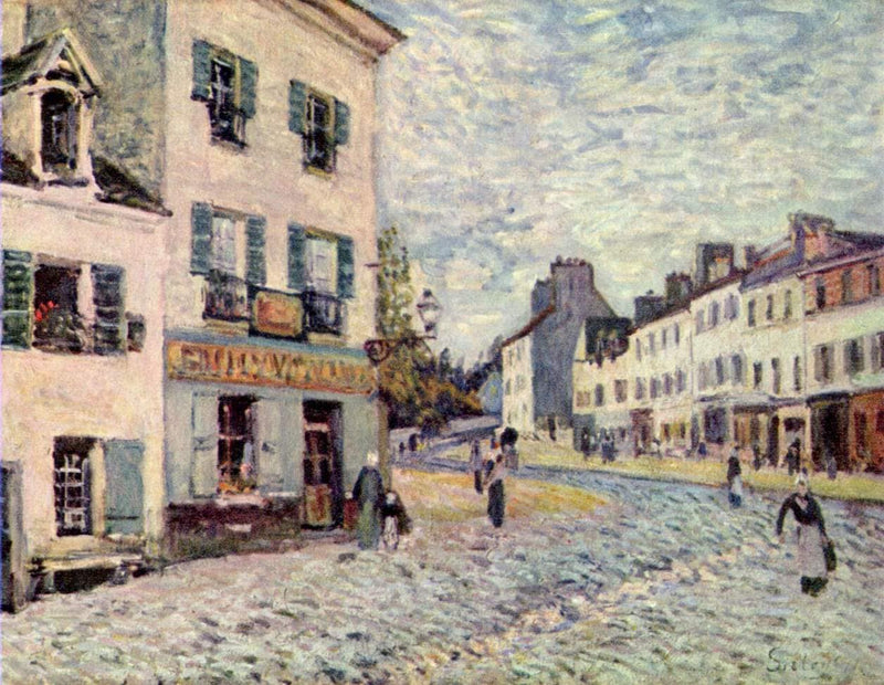 Street in Marly by Alfred Sisley — Oil Painting Reproduction
