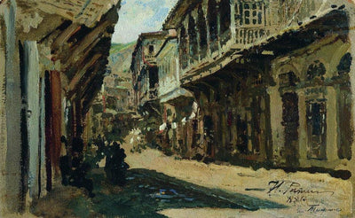 Street in Tiflis in modern living room