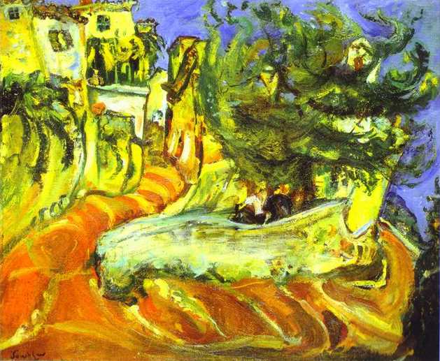 Street of Cagnes-sur-Ner by Chaim Soutine — Oil Painting Reproduction