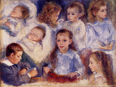 Studies of the Children of Paul Berard in apartment