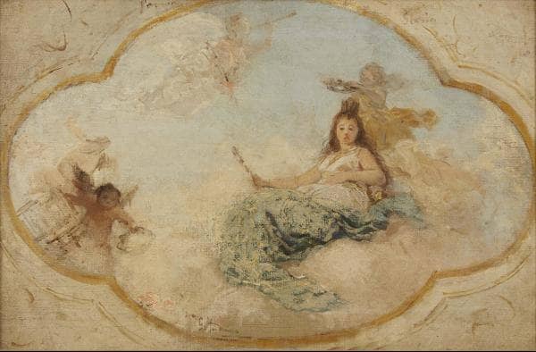 Study for fresco by Gerolamo Induno — Oil Painting Reproduction