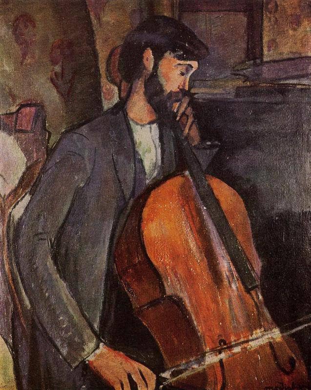 Study for The Cellist by Amedeo Modigliani — Oil Painting Reproduction