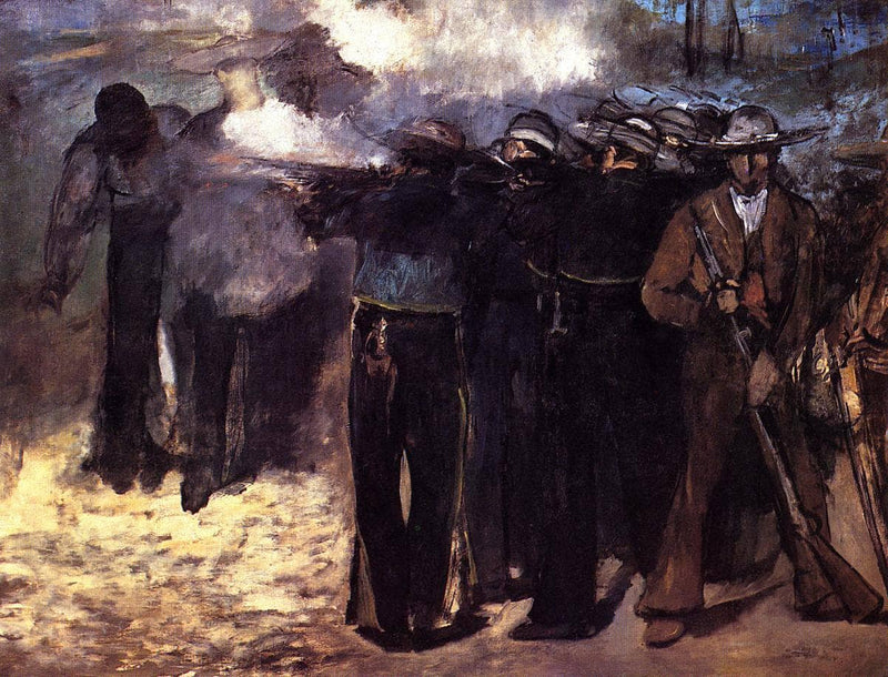 Study for "The Execution of Emperor Maximilian" by Edouard Manet — Oil Painting Reproduction