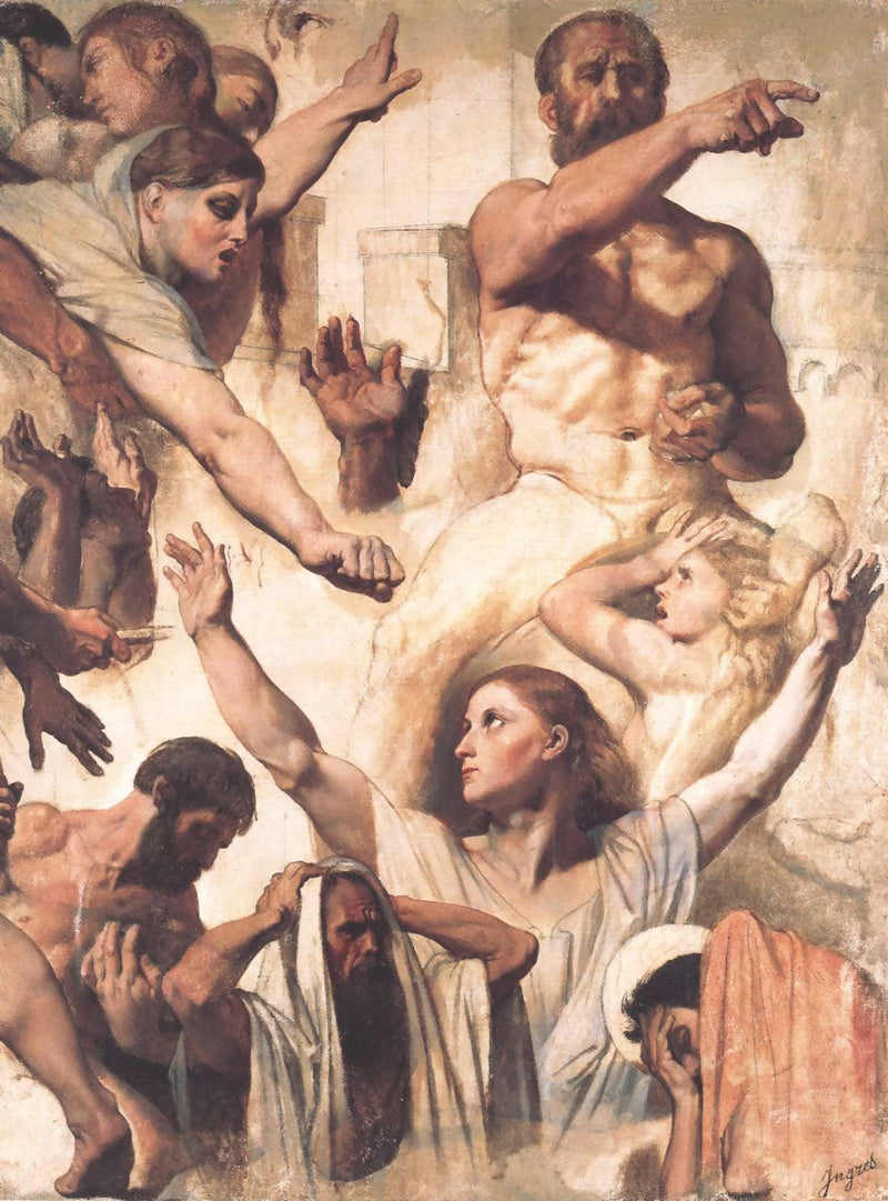 Study for The Martyrdom of St. Symphorien by Jean Auguste Dominique Ingres — Oil Painting Reproduction
