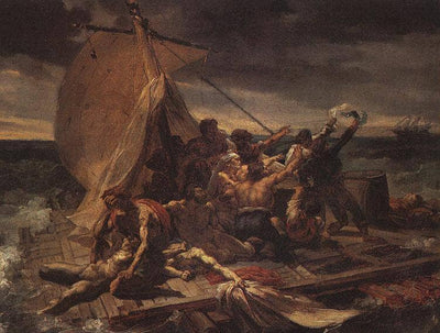 Study for The Raft of the Medusa in bedroom