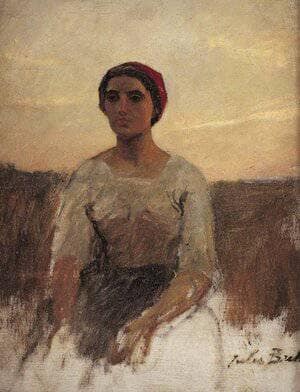Study For The Return From The Fields by Jules Breton — Oil Painting Reproduction
