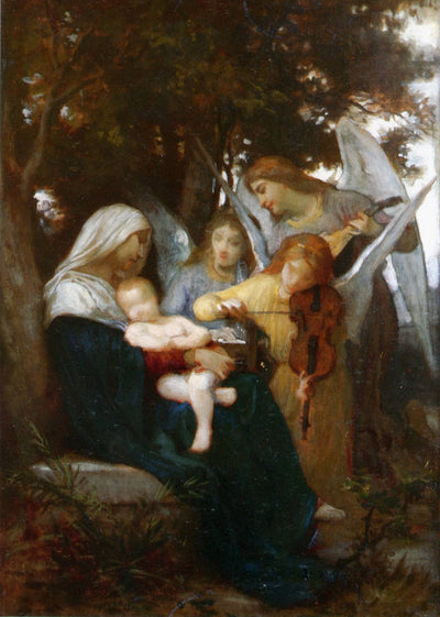 Study for Vierge aux anges in home office