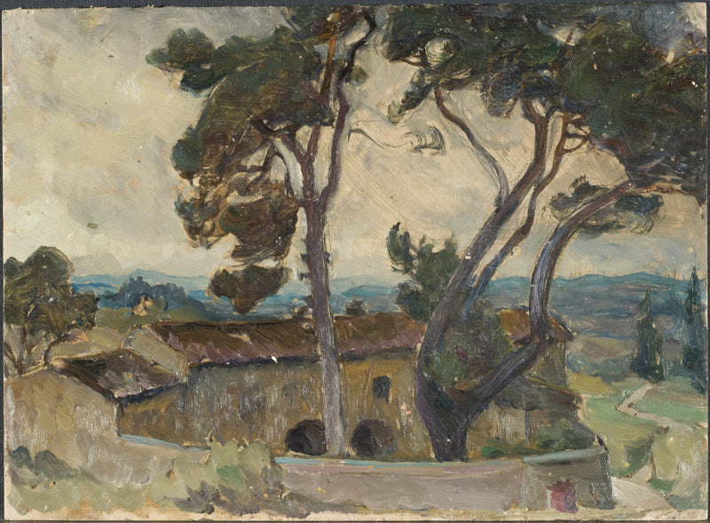 Study from Spoleto, Italy by Anna Katarina Boberg — Oil Painting Reproduction