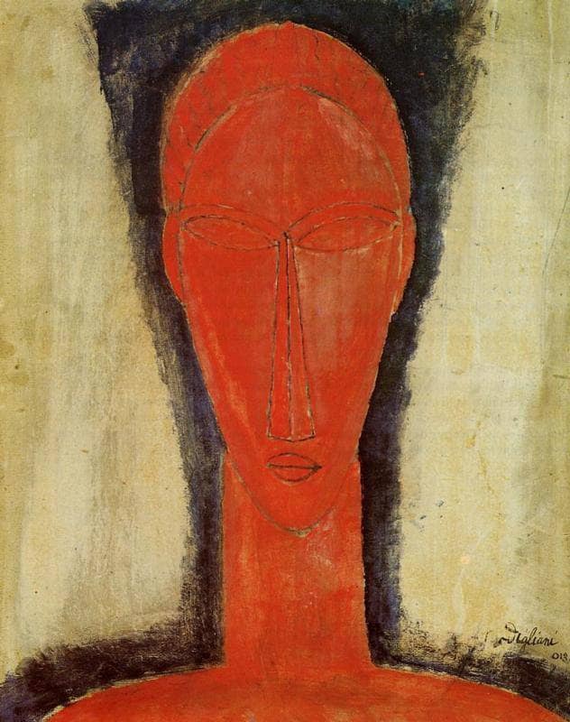 Study of a Head by Amedeo Modigliani — Oil Painting Reproduction