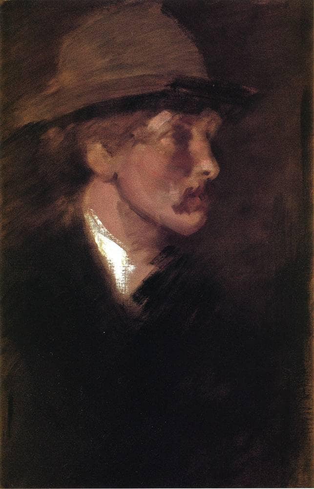 Study of a Head by James McNeill Whistler — Oil Painting Reproduction