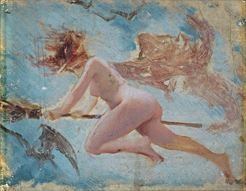 Study of a Witch by Luis Ricardo Falero — Oil Painting Reproduction