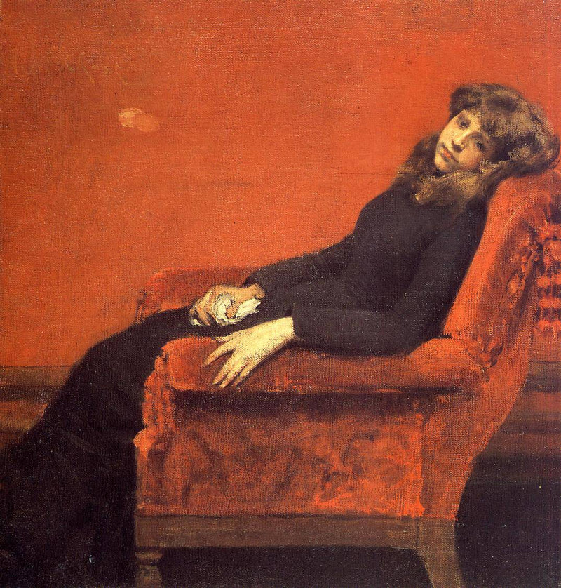 Study of a Young Girl by William Merritt Chase — Oil Painting Reproduction
