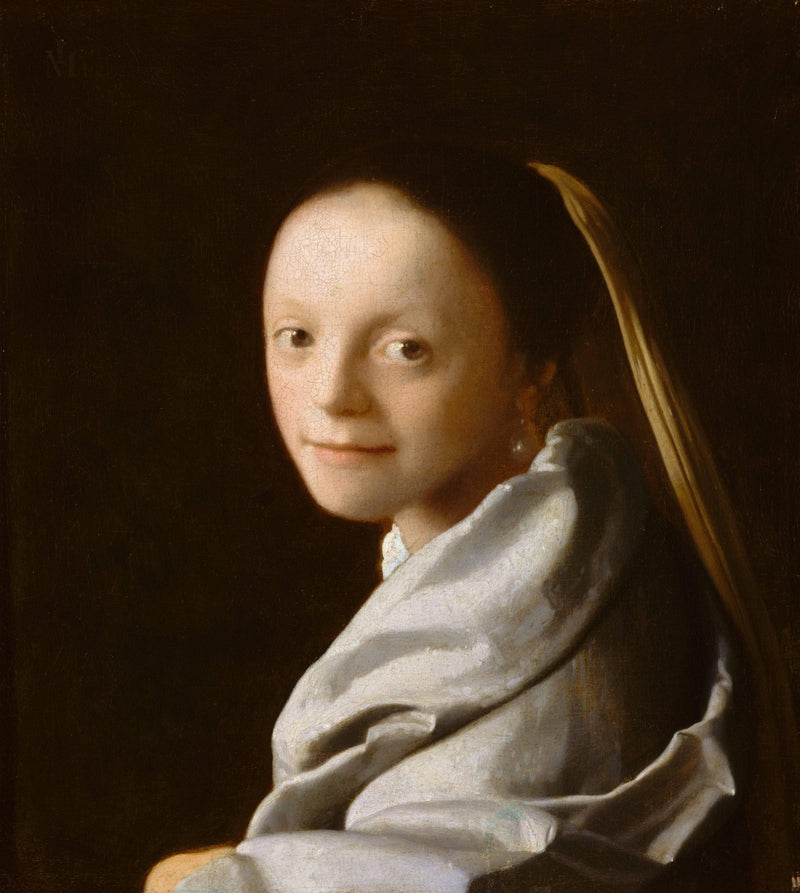 Study of a young woman by Johannes Vermeer — Oil Painting Reproduction