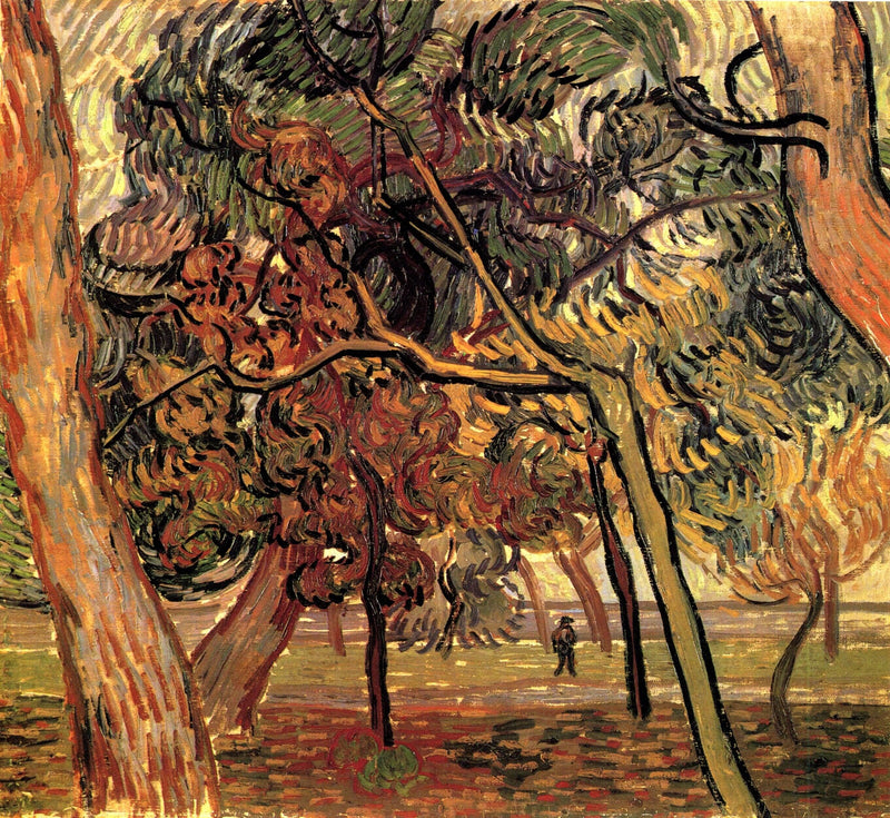 Study of Pine Trees by Vincent van Gogh — Oil Painting Reproduction