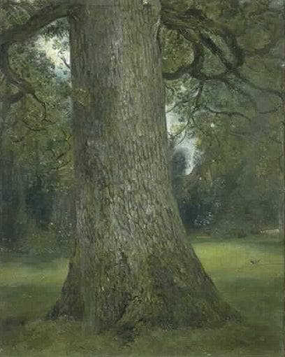 Study of the Trunk of an Elm Tree by John Constable — Oil Painting Reproduction
