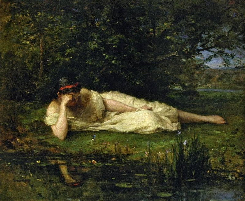 Study, The Water's Edge by Berthe Morisot — Oil Painting Reproduction