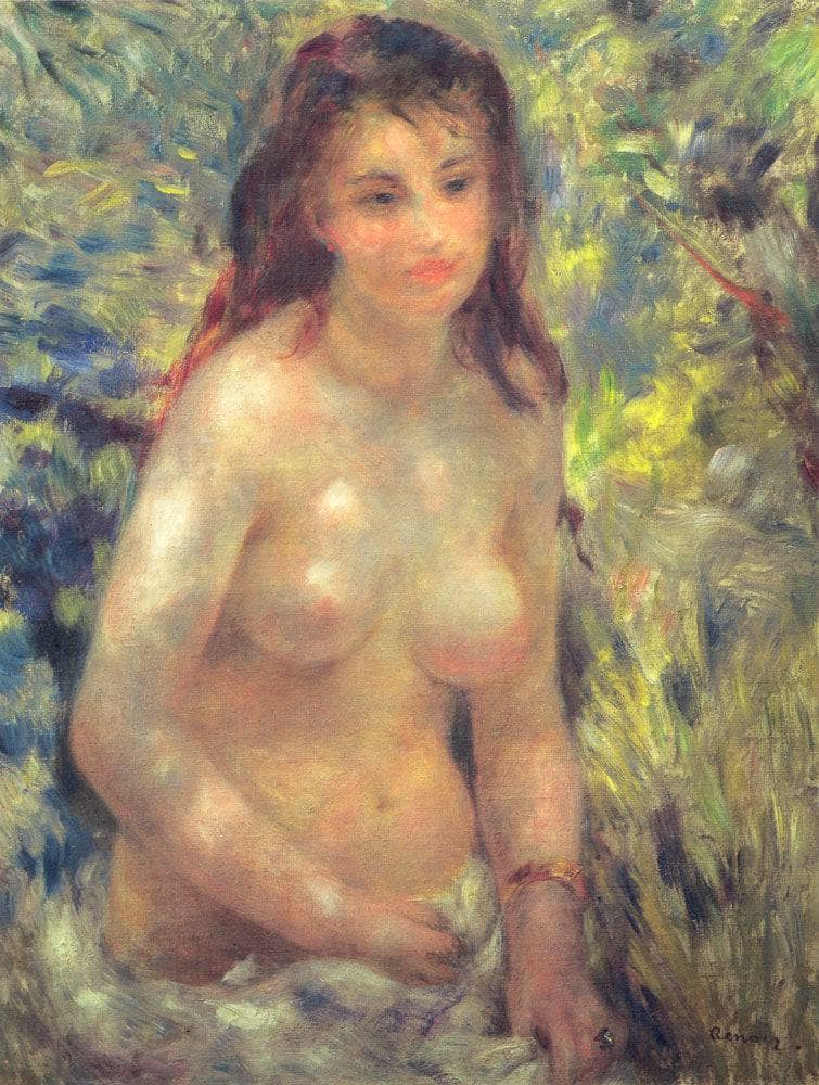 Study Torso Sunlight Effect by Pierre-Auguste Renoir — Oil Painting Reproduction