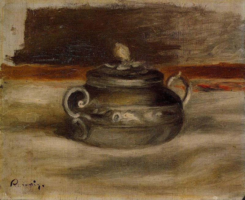 Sugar Bowl by Pierre-Auguste Renoir — Oil Painting Reproduction