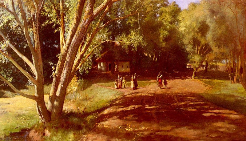 Summer Afternoon by Konstantin Makovsky — Oil Painting Reproduction