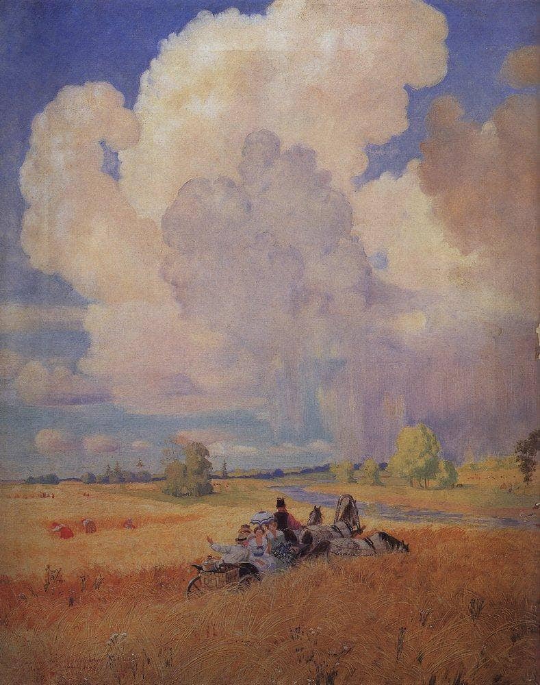Summer by Boris Kustodiev — Oil Painting Reproduction