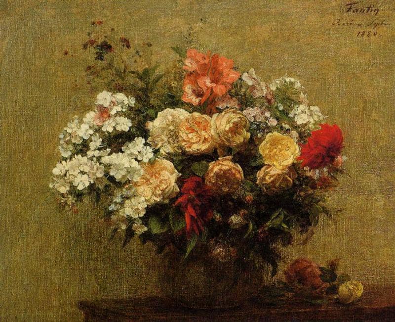 Summer Flowers by Henri Fantin-Latour — Oil Painting Reproduction