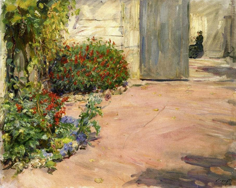 Summer House Garden by Max Slevogt — Oil Painting Reproduction