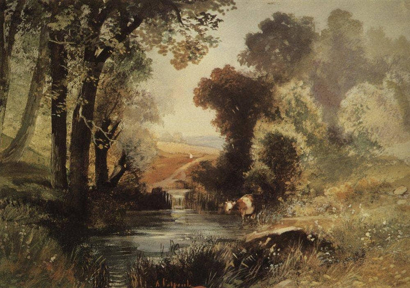 Summer Landscape by Aleksey Savrasov — Oil Painting Reproduction
