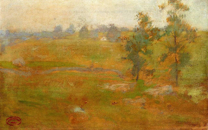 Summer Landscape by John Henry Twachtman — Oil Painting Reproduction