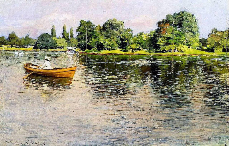 Summertime (Pulling for Shore) by William Merritt Chase — Oil Painting Reproduction
