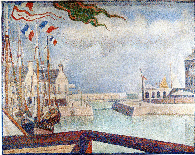 Sunday at Port-en-Bessin by Georges Seurat — Oil Painting Reproduction