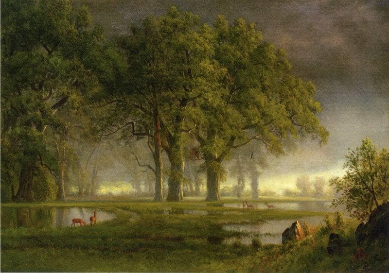 Sunglow by Albert Bierstadt — Oil Painting Reproduction