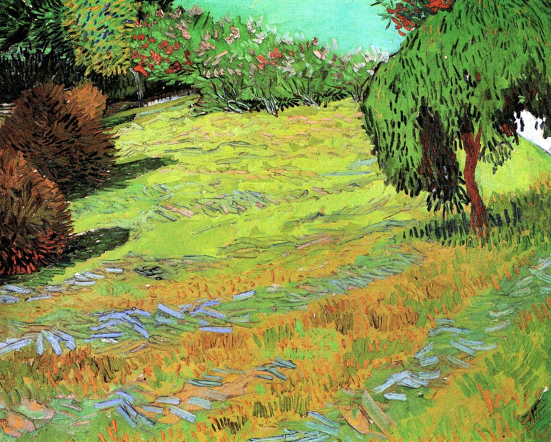 Sunny Lawn in a Public Park by Vincent van Gogh — Oil Painting Reproduction