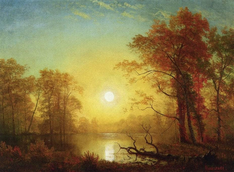 Sunrise by Albert Bierstadt — Oil Painting Reproduction