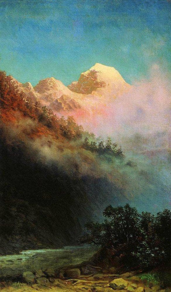 Sunrise by Arkhyp Kuindzhi, Oil Painting Reproduction