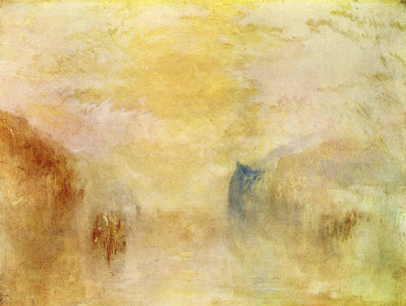 Sunrise, with a Boat between Headlands by J.M.W. Turner — Oil Painting Reproduction