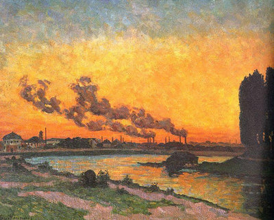 Sunset at Ivry in kitchen