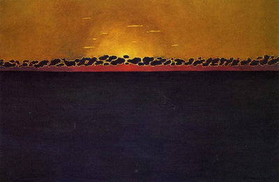 Sunset, Gray Blue High Tide in bedroom