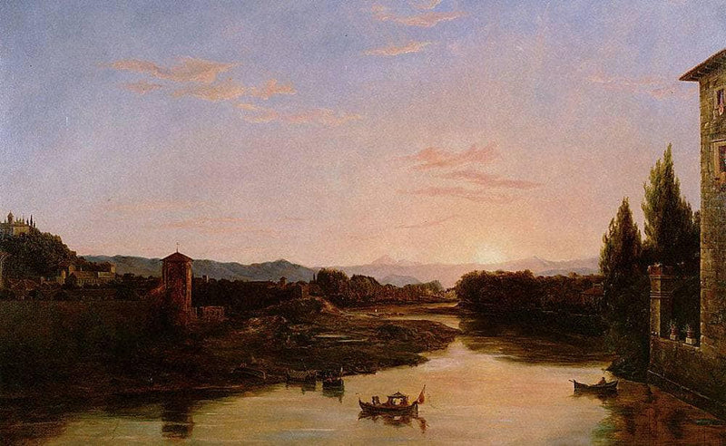 Sunset of the Arno by Thomas Cole — Oil Painting Reproduction
