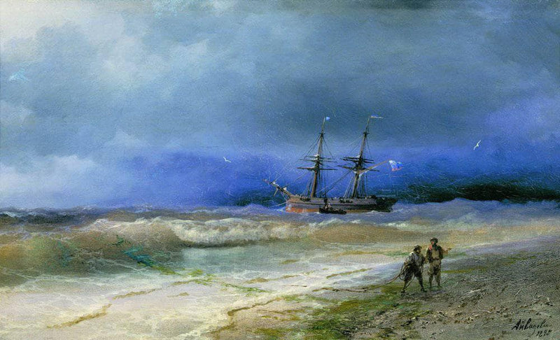 Surf by Ivan Aivazovsky — Oil Painting Reproduction