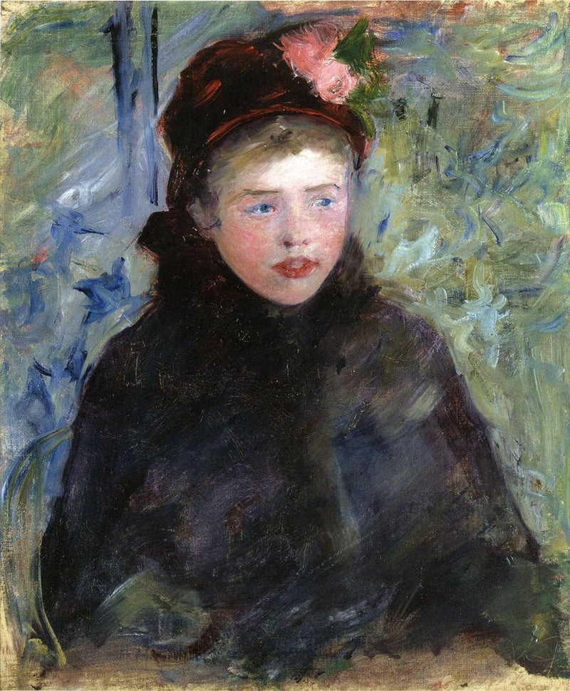 Susan in a Toque Trimmed with Two Roses by Mary Cassatt — Oil Painting Reproduction