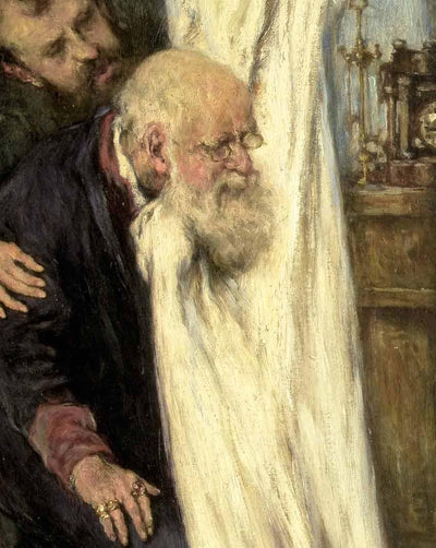 Susanna and the Elders in modern living room