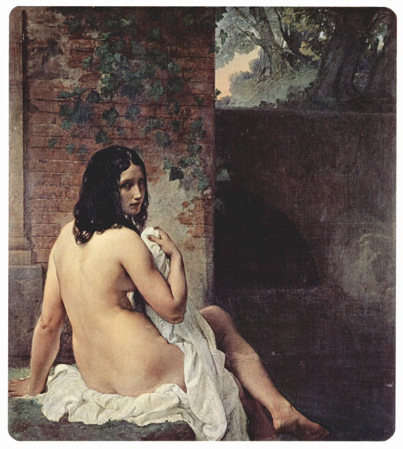 Susanna at her Bath (2nd version) by Francesco Hayez — Oil Painting Reproduction