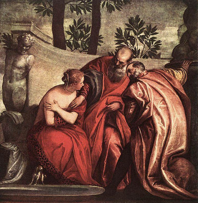 Susanna in the Bath in entryway