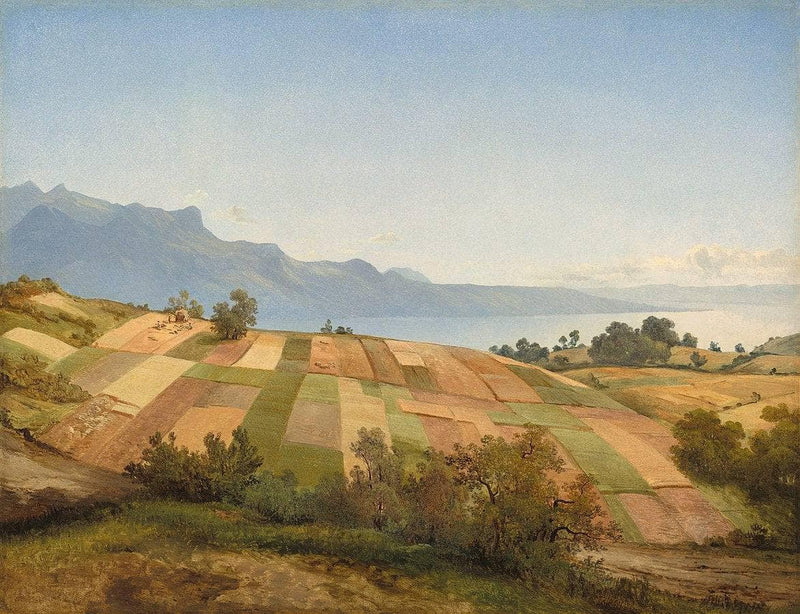 Swiss Landscape by Alexandre Calame — Oil Painting Reproduction