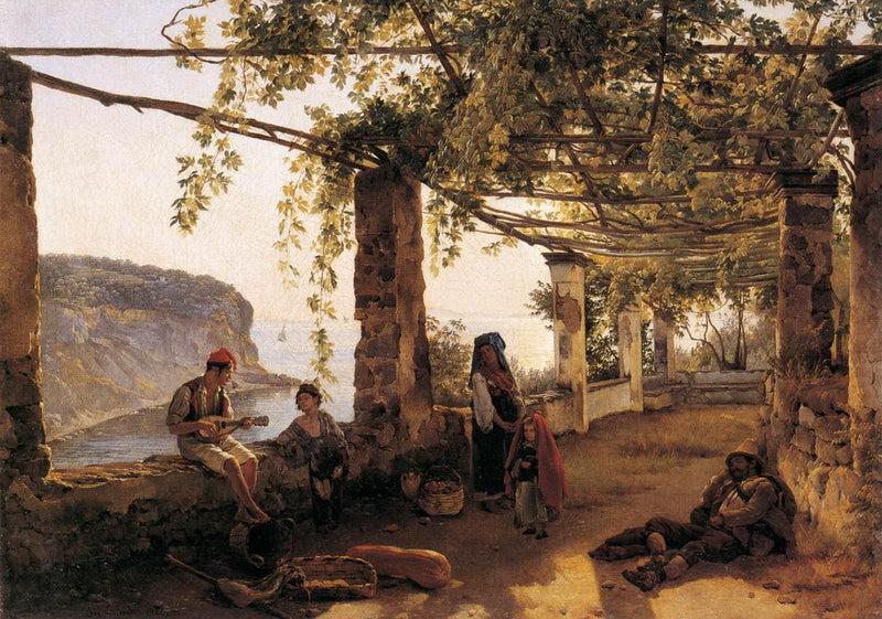 Terrace at Sorrento by Sylvester Shchedrin — Oil Painting Reproduction