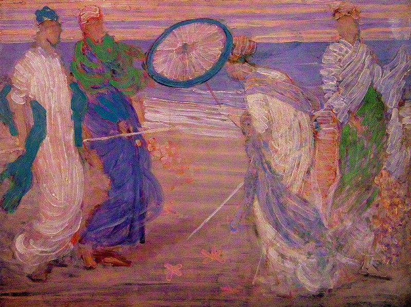 Symphony in Blue and Pink by James McNeill Whistler — Oil Painting Reproduction
