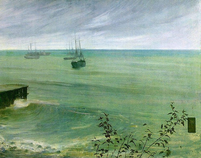 Symphony in Grey and Green: The Ocean by James McNeill Whistler — Oil Painting Reproduction