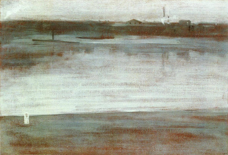Symphony in Grey: Early Morning, Thames by James McNeill Whistler — Oil Painting Reproduction