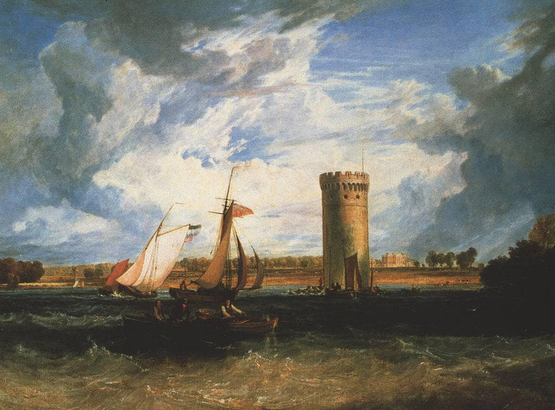 Tabley, the Seat of Sir J.F. Leicester Bt.: Windy Day by J.M.W. Turner — Oil Painting Reproduction