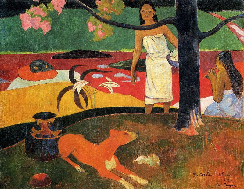 Tahitian pastorale by Paul Gauguin — Oil Painting Reproduction